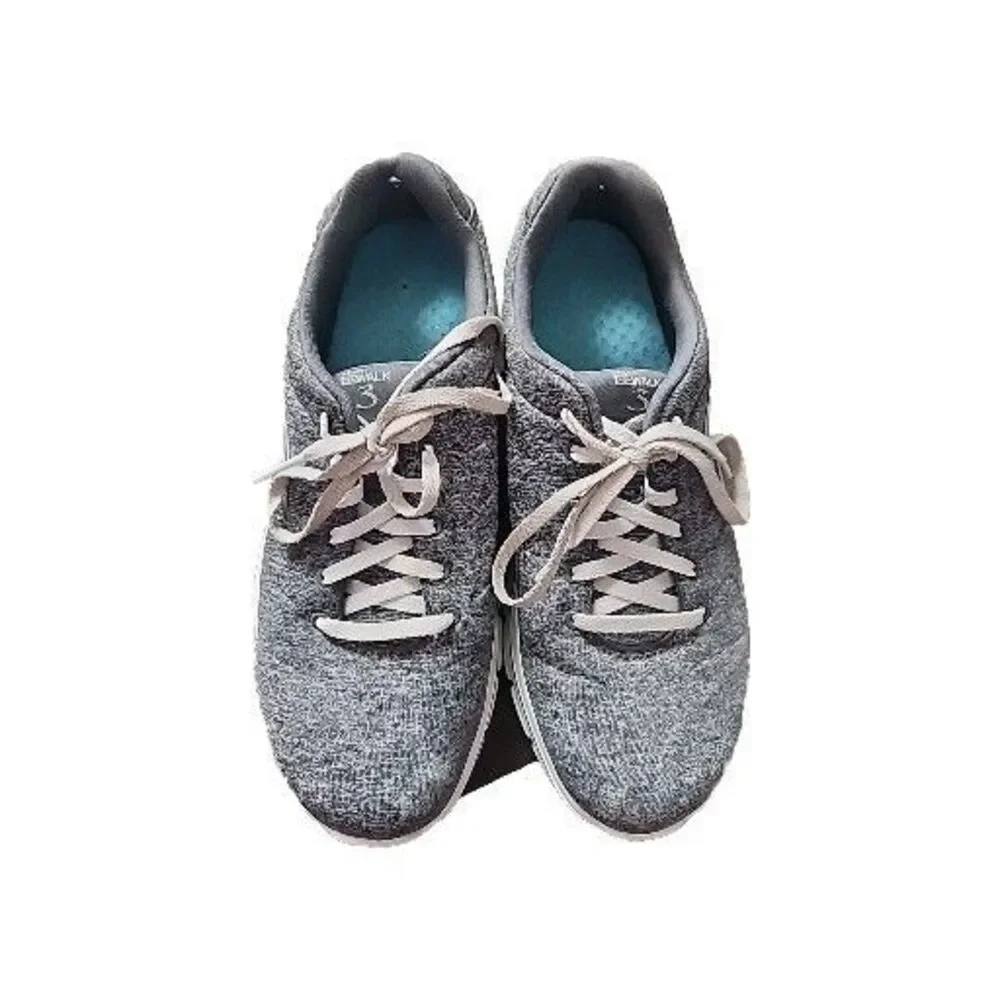 Skechers Gray Lightweight Memory Foam Sneakers Size 9.5